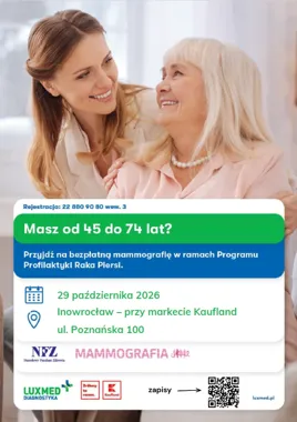 Bezpłatna mammografia w Inowrocławiu