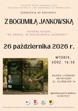 Spotkanie autorskie z Bogumiłą Jankowską